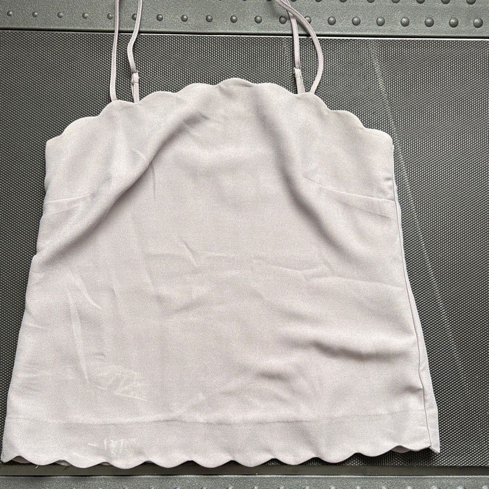Banana Republic Gray Scalloped Cami